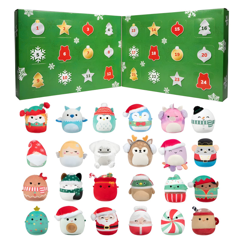 🎄 Vivez la magie de Noël avec le Calendrier de l’Avent Squishmallows !
