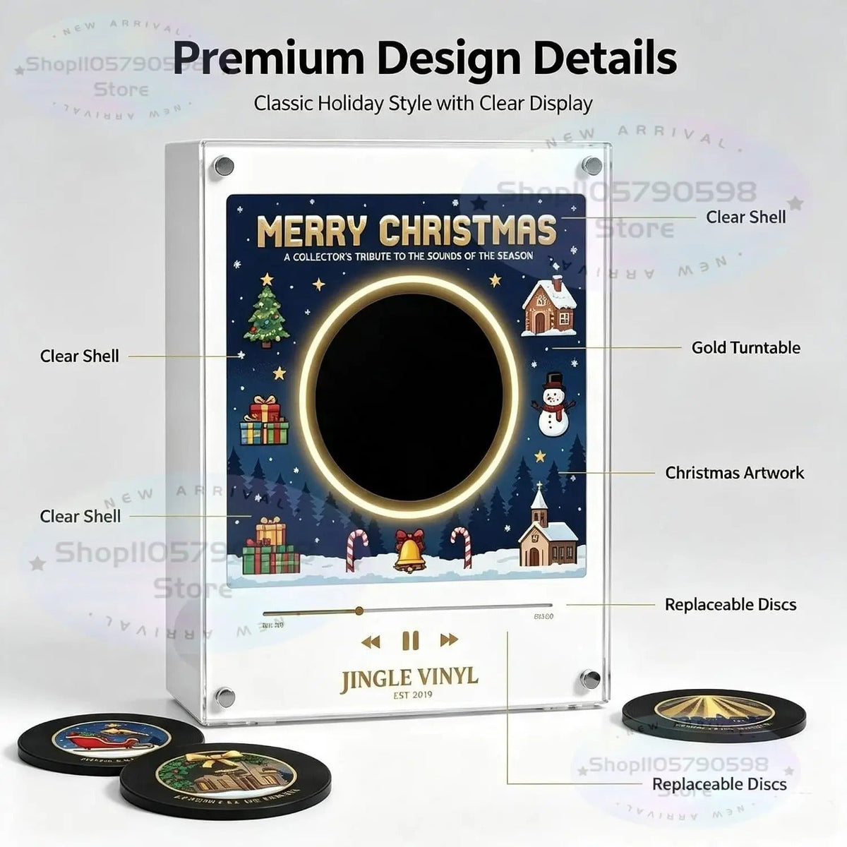 Christmas Classics Vinyl Magnet